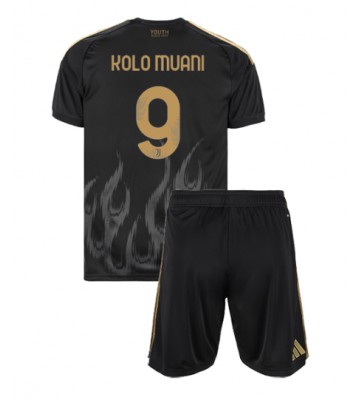 Juventus Randal Kolo Muani #9 Replika Tredje Tröja Barn 2026-27 Kortärmad (+ Korta byxor)